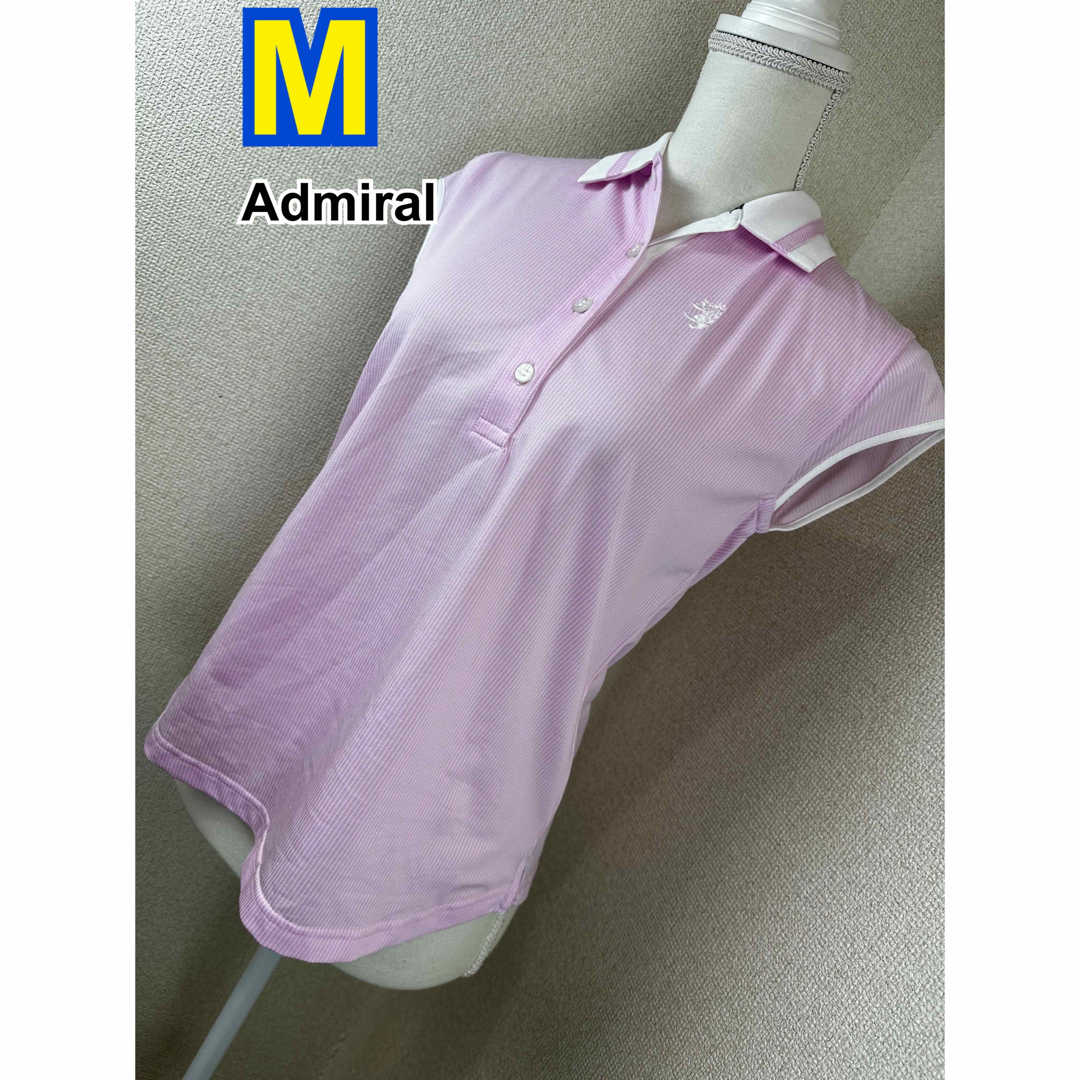 Admiral(アドミラル)の美品☆ Admiral GOLF シャツ M スポーツ/アウトドアのゴルフ(ウエア)の商品写真