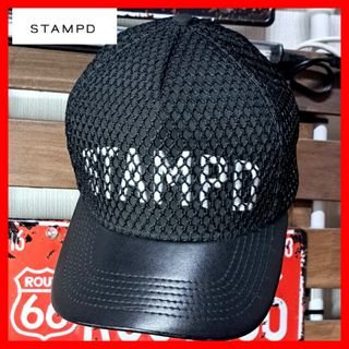 スタンプド(STAMPD)のSTAMPD スタンプド　レイヤード　ロゴメッシュキャップ　ブラック　黒(キャップ)