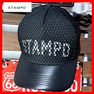 スタンプド(STAMPD)のSTAMPD スタンプド　レイヤード　ロゴメッシュキャップ　ブラック　黒(キャップ)