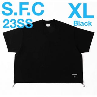 S.F.C 23SS SUPER BIG DRAWSTRING TEE 黒 XL