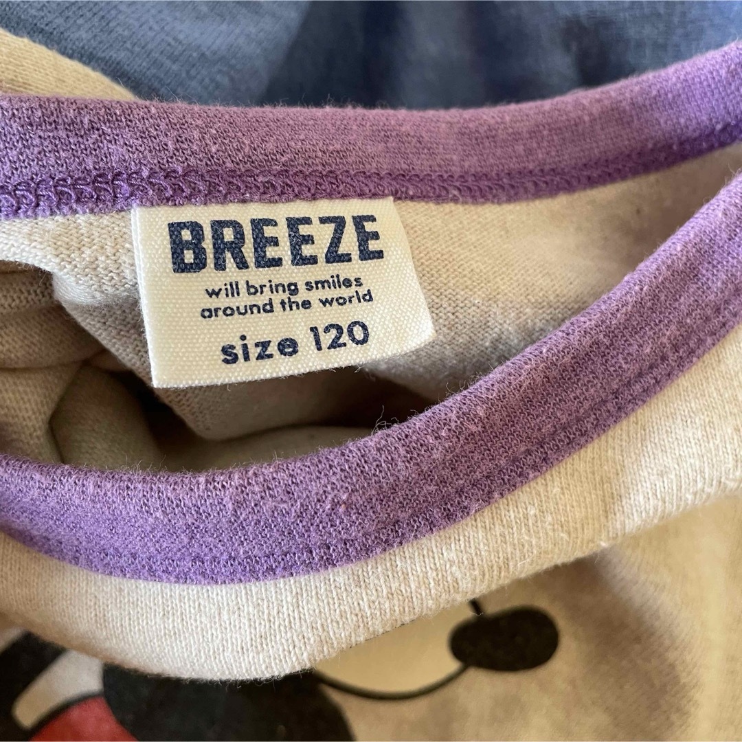 BREEZE(ブリーズ)のロンT  Tシャツ　長袖　ミッキー　ディズニー　ブリーズ  120 キッズ/ベビー/マタニティのキッズ服女の子用(90cm~)(Tシャツ/カットソー)の商品写真