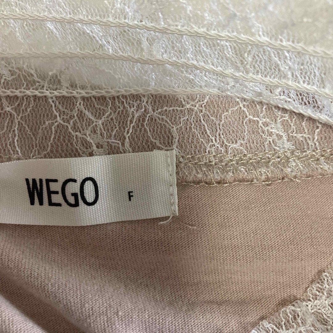 WEGO(ウィゴー)のWEGO 立襟レース　半袖Tシャツ レディースのトップス(Tシャツ(半袖/袖なし))の商品写真