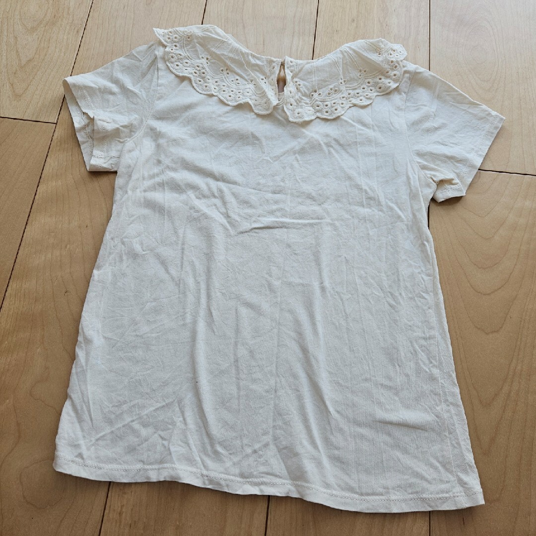 H&M(エイチアンドエム)の【H&M】襟付きTシャツ　(140cm)　美品 キッズ/ベビー/マタニティのキッズ服女の子用(90cm~)(Tシャツ/カットソー)の商品写真