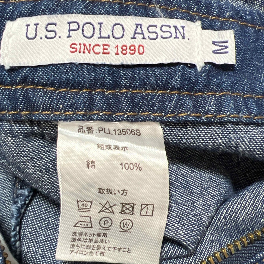 U.S. POLO ASSN.(ユーエスポロアッスン)の【新品】ポロアッスン サロペット オーバーオール インディゴ M レディースのパンツ(サロペット/オーバーオール)の商品写真