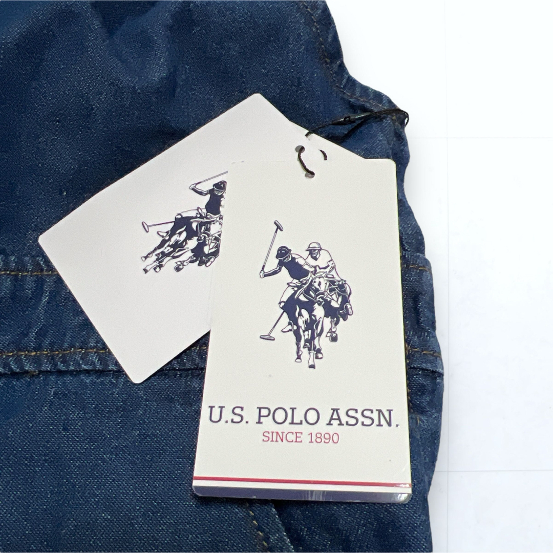 U.S. POLO ASSN.(ユーエスポロアッスン)の【新品】ポロアッスン サロペット オーバーオール インディゴ M レディースのパンツ(サロペット/オーバーオール)の商品写真