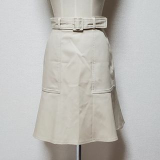 ジルスチュアート(JILLSTUART)のJILL STUART ジルスチュアート ベージュ アリサスカート サイズ0（約(ひざ丈スカート)