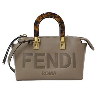 フェンディ(FENDI)のフェンディ FENDI バッグ レディース ブランド ハンドバッグ ショルダーバッグ 2way レザー バイザウェイ ミニ グレージュ 8BS067 ベージュ コンパクト ミニバッグ マイクロバッグ おしゃれ 斜め掛け 【中古】(ハンドバッグ)