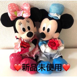 ディズニー(Disney)の電報　ミッキー　ミニー　ウェディングミッキーミニー　ウェルカムドール　結婚式(ぬいぐるみ)