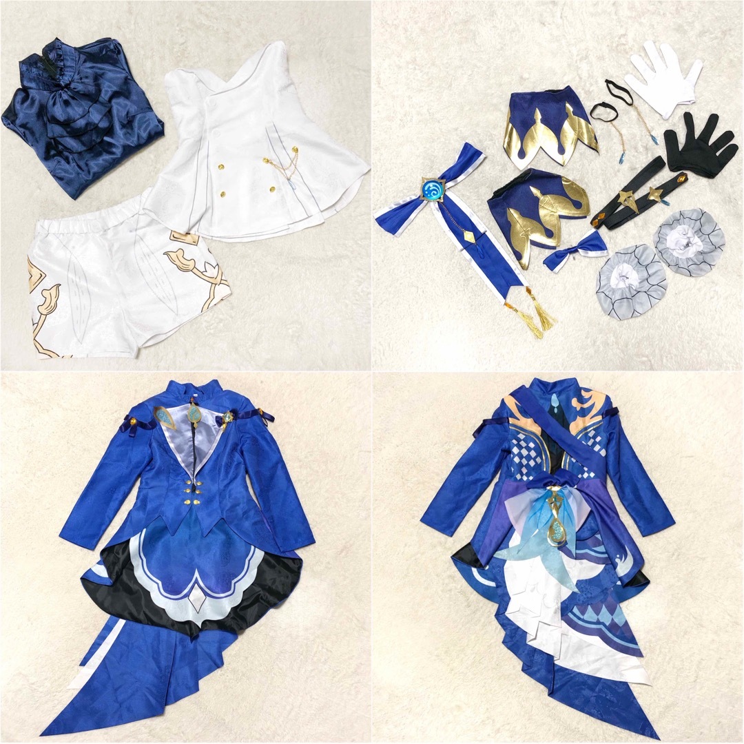 原神　フリーナ　フォカロルス　コスプレ　衣装　ウィッグ付き エンタメ/ホビーのコスプレ(衣装一式)の商品写真