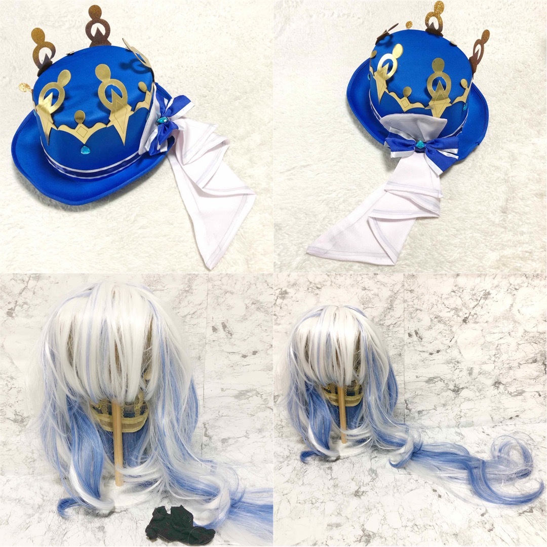 原神　フリーナ　フォカロルス　コスプレ　衣装　ウィッグ付き エンタメ/ホビーのコスプレ(衣装一式)の商品写真