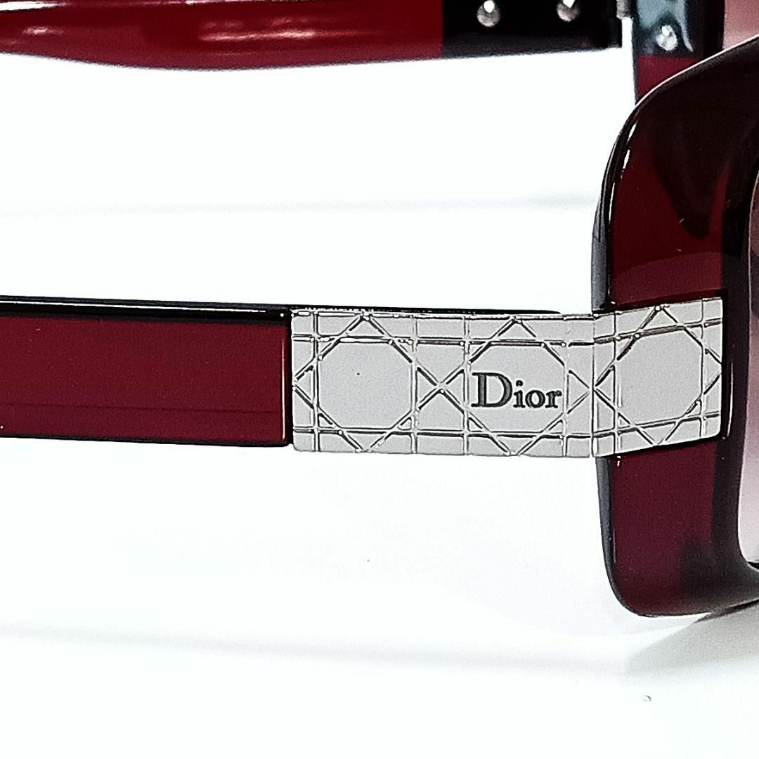 Dior(ディオール)のクリスチャンディオール サングラス カナージュ ワイン ボルドー シルバー レディースのファッション小物(サングラス/メガネ)の商品写真