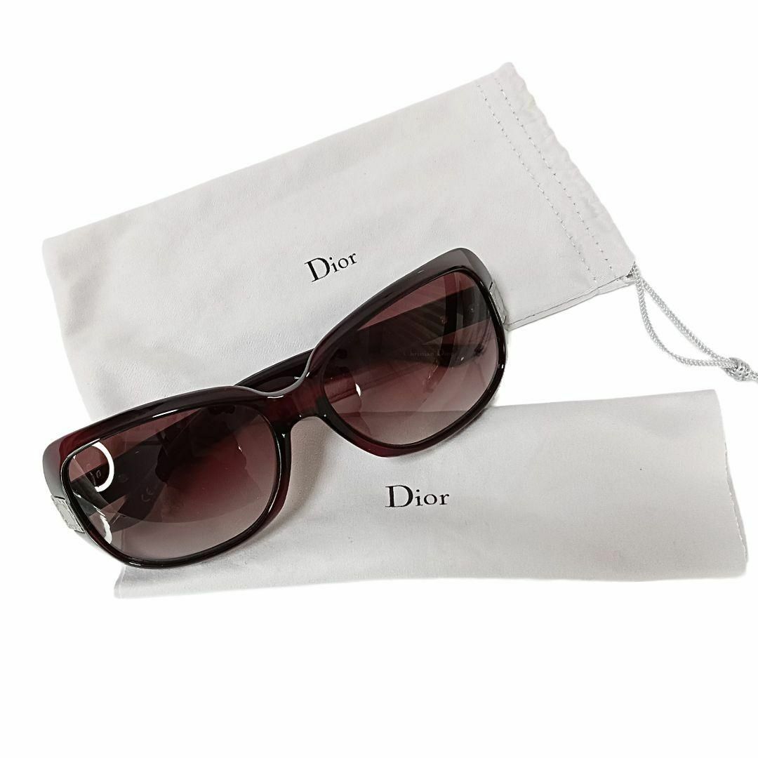 Dior(ディオール)のクリスチャンディオール サングラス カナージュ ワイン ボルドー シルバー レディースのファッション小物(サングラス/メガネ)の商品写真