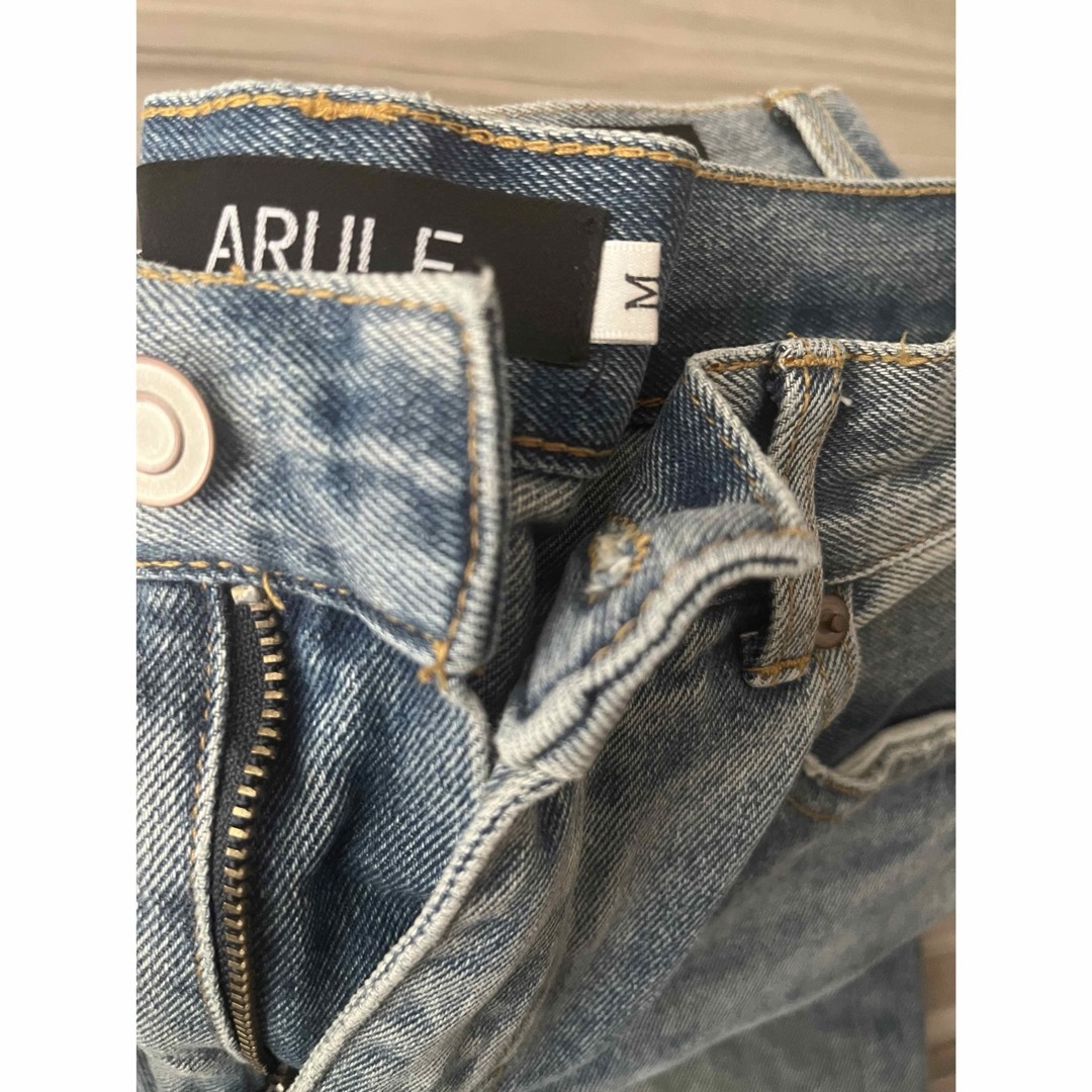 【即日発送】ARULU クロスモチーフ ワッペンデニムパンツ メンズのパンツ(デニム/ジーンズ)の商品写真