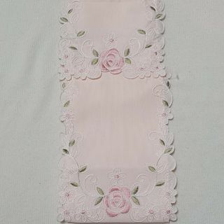 【新品未使用】ピンク薔薇のトイレットペーパーホルダー　バラ　花(トイレ収納)