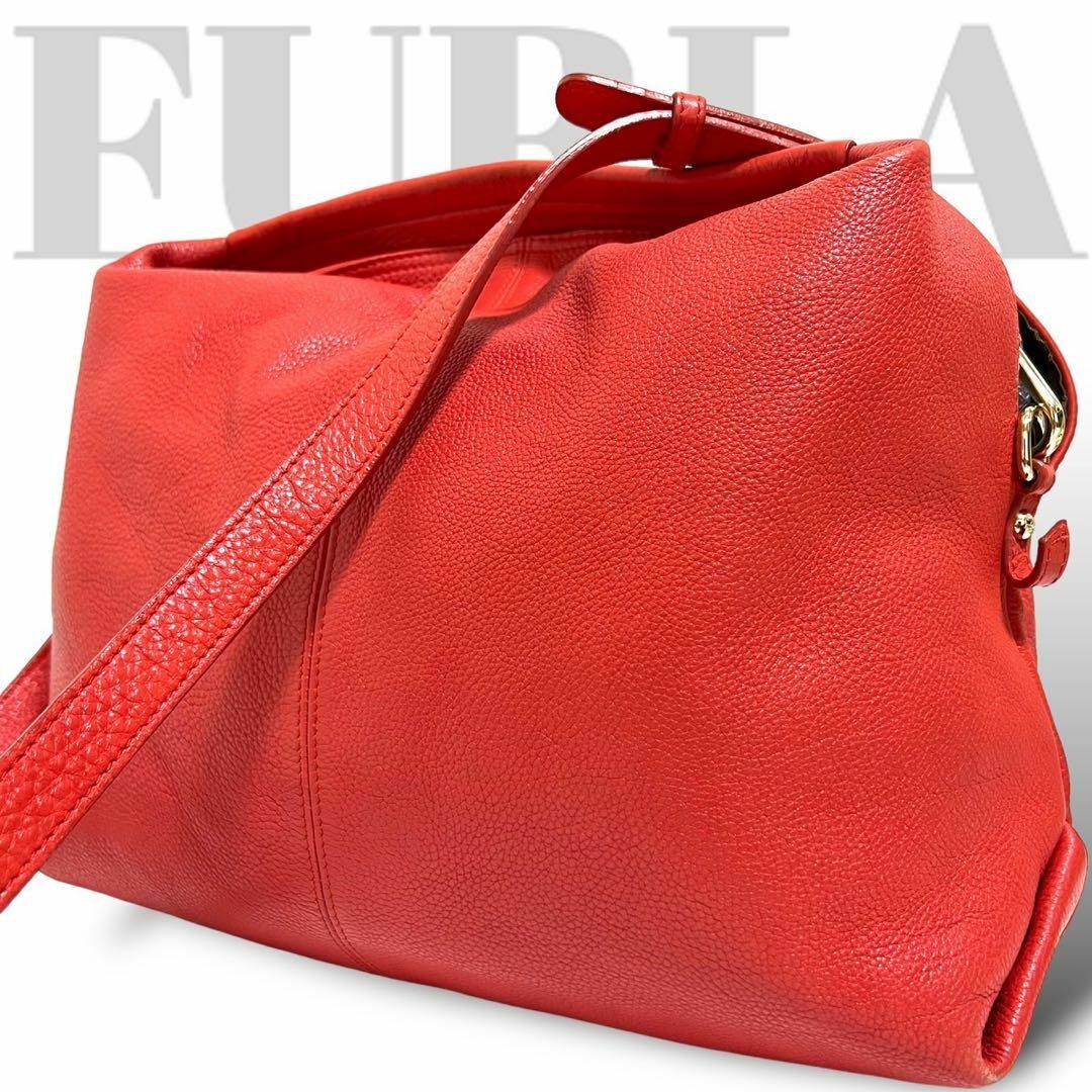 Furla(フルラ)の美品　フルラ　2way ショルダーバッグ　トートバッグ　レザー　斜め掛け　肩掛け レディースのバッグ(ショルダーバッグ)の商品写真