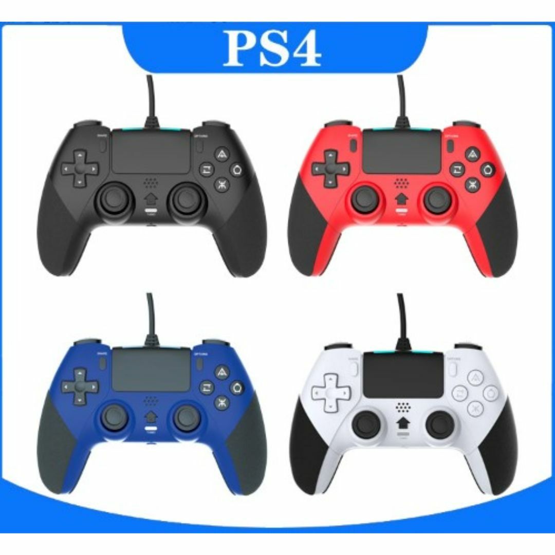 【新品】PS4/PC コントローラー有線/振動/背面ボタン/ゲームパッド エンタメ/ホビーのゲームソフト/ゲーム機本体(その他)の商品写真