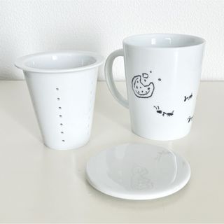 茶漉し　蓋つき　マグカップ　アリ　ありさん　蟻(グラス/カップ)