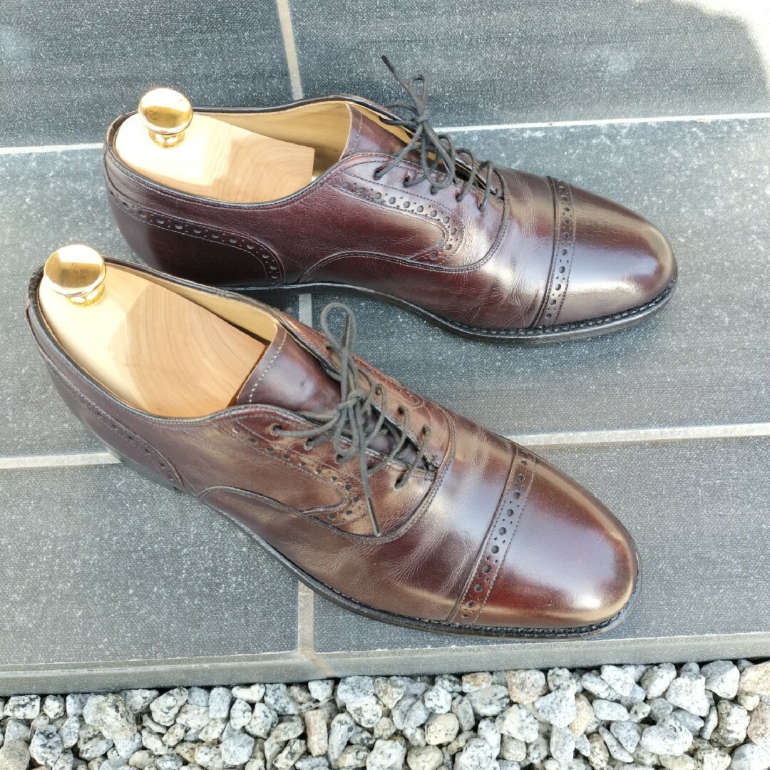 Johnston & Murphy 内羽根式クォーターブローグ 8D Johnston & Murphy 内羽根式クォーターブローグ 8D