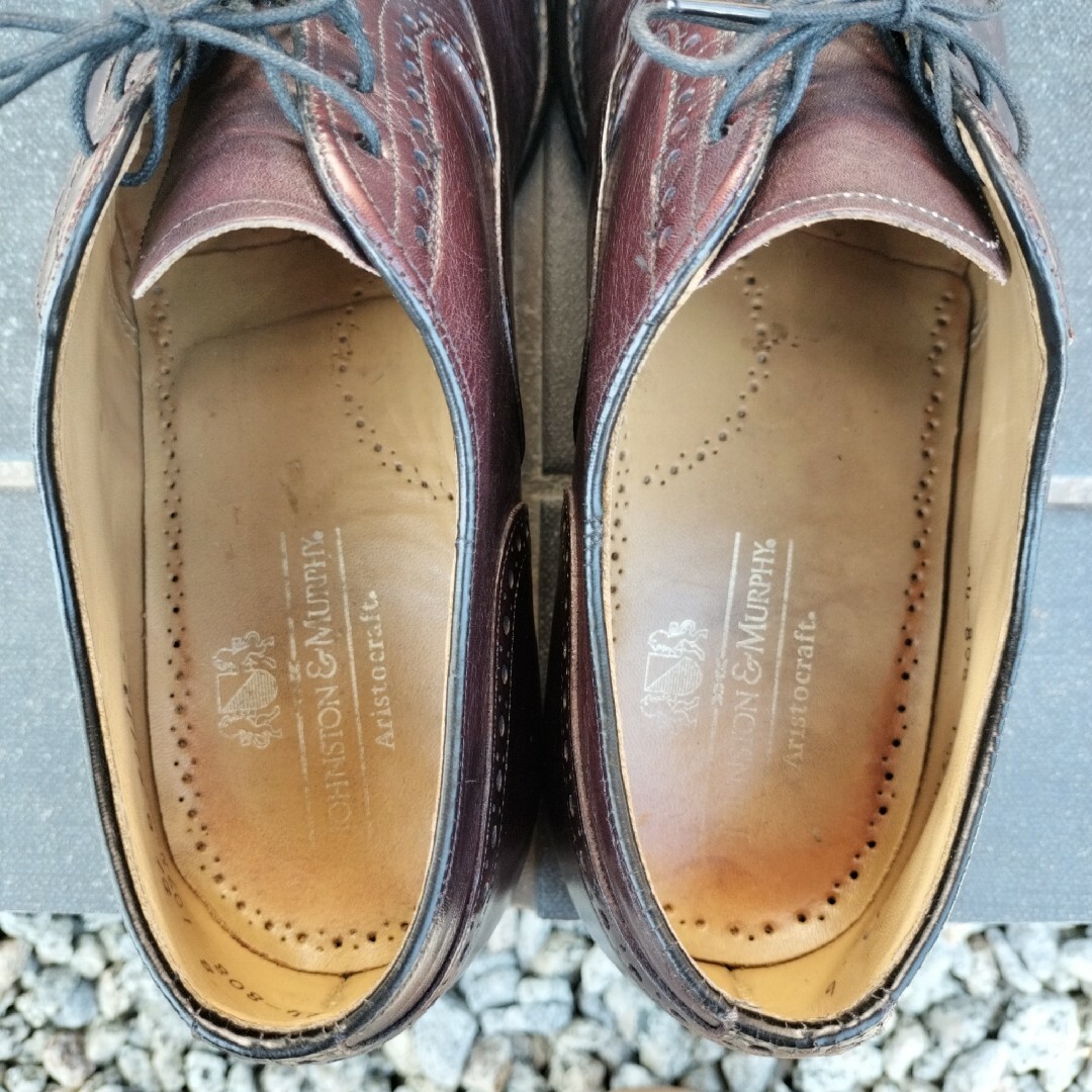 Johnston & Murphy 内羽根式クォーターブローグ 8D Johnston & Murphy 内羽根式クォーターブローグ 8D
