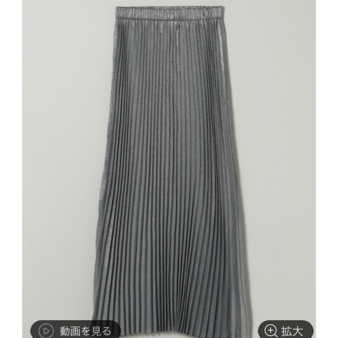 JEANASIS(ジーナシス)のJEANASIS リバーシブルシャンブレープリーツスカート レディースのスカート(ロングスカート)の商品写真