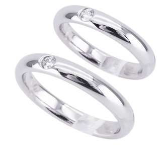 ハリーウィンストン(HARRY WINSTON)のハリーウィンストン HARRY WINSTON ラウンドカット・マリッジリング ラウンドカットマリッジリング クラシック・ダイヤモンド・バンドリング リング 指輪 結婚指輪 マリッジリング プラチナ(リング(指輪))