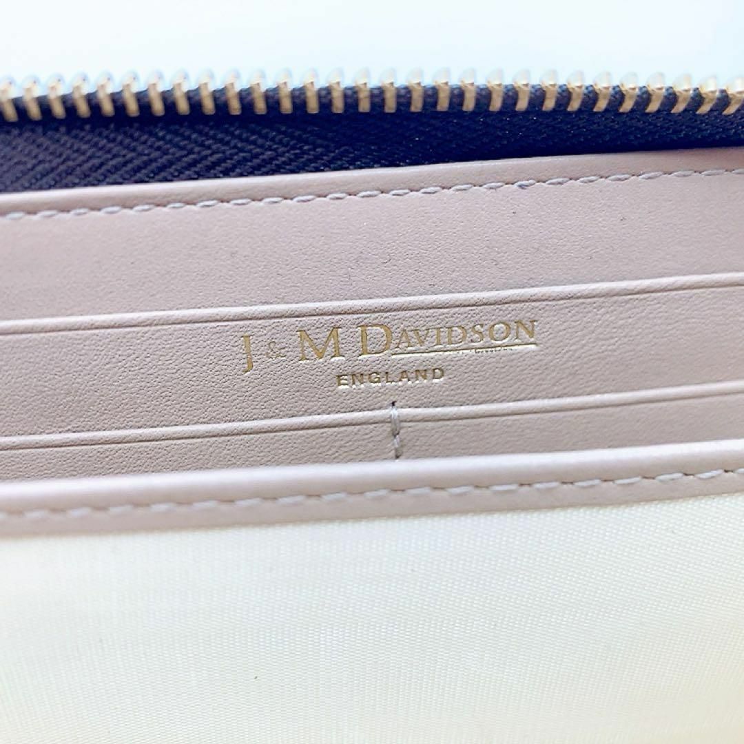 ✨美品✨ J&M DAVIDSON 長財布 ラウンドファスナー クロコ型押し レディースのファッション小物(財布)の商品写真