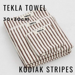 【TEKLA/テクラ】【コディアックストライプ】ハンドタオル　30×30cm 