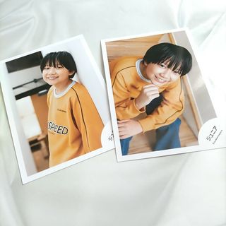 ジャニーズジュニア(ジャニーズJr.)の岡橋亮汰＊プロフィール写真撮影オフショット2024【2枚セット】(アイドルグッズ)