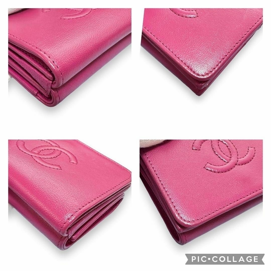 CHANEL(シャネル)のCHANEL シャネル 財布 三つ折り コンパクト 折り財布 ココマーク レディースのファッション小物(財布)の商品写真
