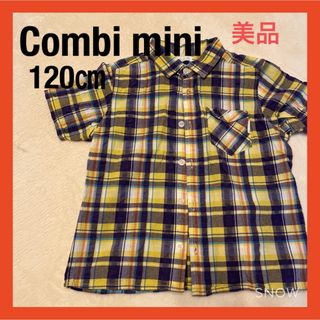 コンビミニ(Combi mini)のCombi mini（コンビミニ）半袖チェックシャツ　120㎝(Tシャツ/カットソー)