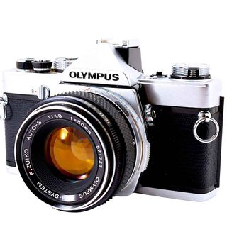 オリンパス(OLYMPUS)の美品 OLYMPUS OM-1 50mm F1.8 モルト交換済み♪ #7058(フィルムカメラ)