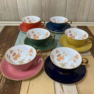 ノリタケ(Noritake)のノリタケ　ティーカップソーサー　6脚セット(食器)