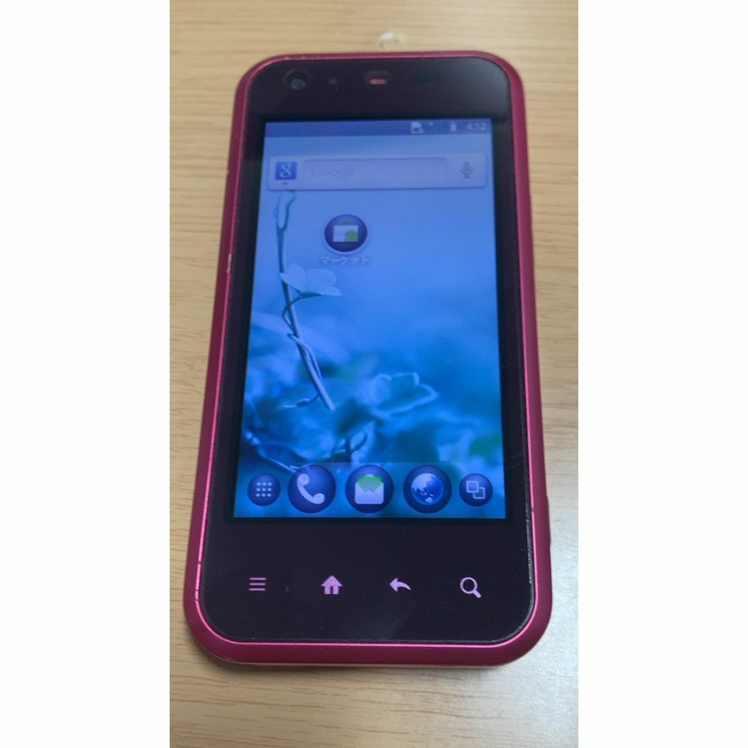 SHARP(シャープ)の◆Android IS05 SHARP AU KDDI◆ピンク◆中古◆ スマホ/家電/カメラのスマートフォン/携帯電話(スマートフォン本体)の商品写真