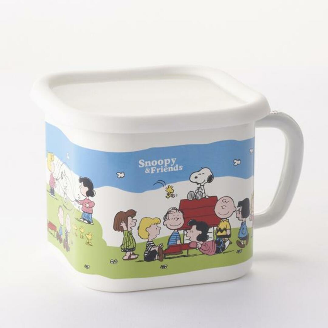 PEANUTS ホーロー マルチスクエアポット インテリア/住まい/日用品のキッチン/食器(容器)の商品写真