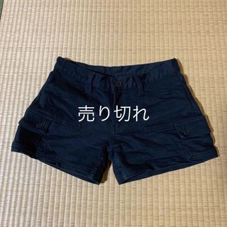 エックスガール(X-girl)のX-girl エックスガール　ショートパンツ　サイズ2 黒　ブラック　Lサイズ(ショートパンツ)