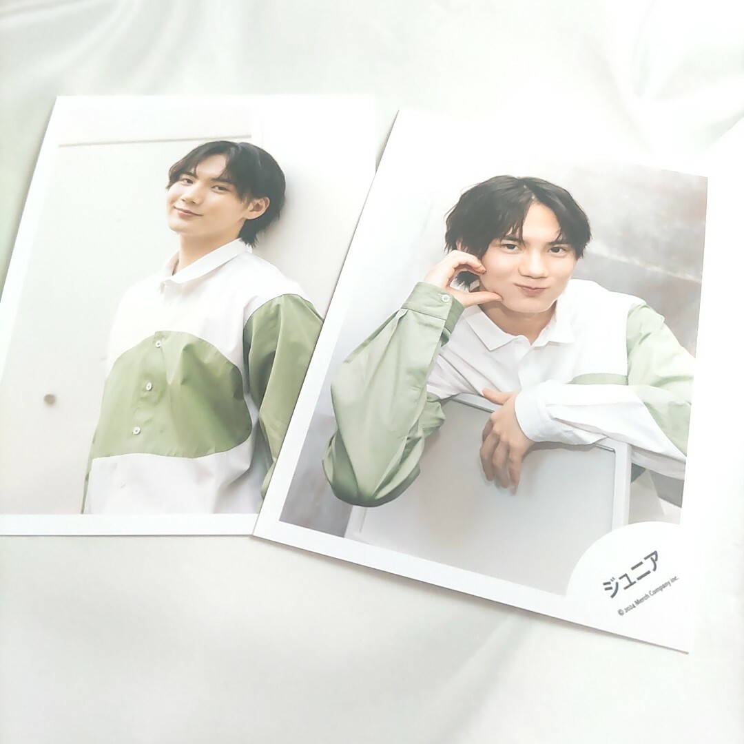 ジャニーズJr.(ジャニーズジュニア)の尾崎龍星*プロフィール写真撮影オフショット2024【2枚セット】 エンタメ/ホビーのタレントグッズ(アイドルグッズ)の商品写真