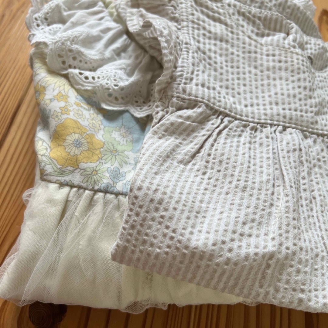 90〜100cmワンピース キッズ/ベビー/マタニティのキッズ服女の子用(90cm~)(Tシャツ/カットソー)の商品写真