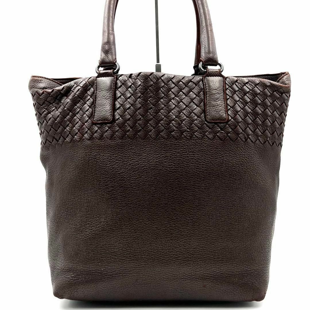 Bottega Veneta(ボッテガヴェネタ)の《美品》A4可 ボッテガヴェネタ イントレチャート レザー トートバッグ レディースのバッグ(トートバッグ)の商品写真