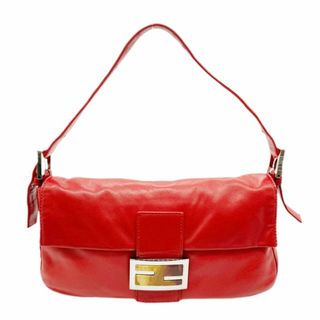 FENDI - FENDI フェンディ マンマバゲット レギュラーサイズ ワンショルダーバッグ セミショルダー レザー レッド 26424 レディース