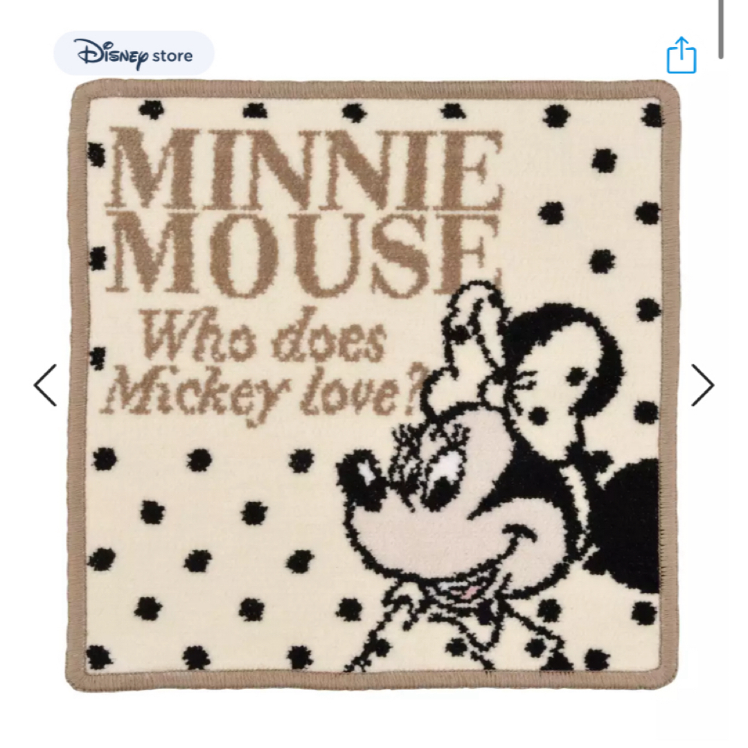 Disney(ディズニー)のミニー ミニタオル Minnie’s DOT STYLE エンタメ/ホビーのおもちゃ/ぬいぐるみ(キャラクターグッズ)の商品写真