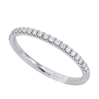 ハリーウィンストン(HARRY WINSTON)のハリーウィンストン HARRY WINSTON マイクロパヴェ・バンドリング（スモール）ハーフ ハーフエタニティ エタニティリング クラシック・ダイヤモンド・バンドリング リング 指輪 ダイヤリング 結婚指輪 プラチナ(リング(指輪))