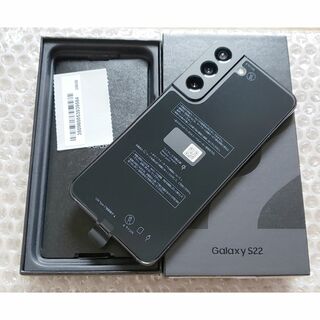 サムスン(SAMSUNG)の新品au GalaxyS22 SCG13 黒色 完全ドコモ化(SC-51C)可能(スマートフォン本体)