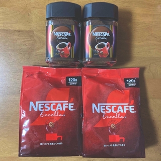 ネスレ(Nestle)のネスカフェ エクセラ 瓶８０ g × ２ケ + つめかえ袋 １２０g × ２ケ(コーヒー)