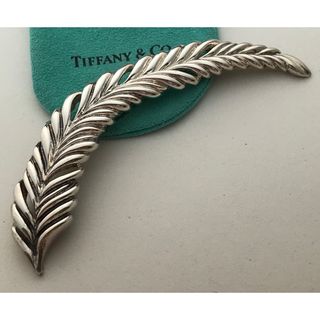 Tiffany ヴィンテージボリュームリーフブローチ希少