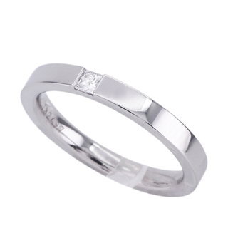 ハリーウィンストン(HARRY WINSTON)のハリーウィンストン HARRY WINSTON プリンセスカット・マリッジリング クラシック・ダイヤモンド・バンドリング リング 指輪 ダイヤリング 結婚指輪 プラチナ(リング(指輪))