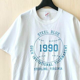 ジャージーズ(JERZEES)の90s USA製古着　ヴィンテージ　イベントTシャツ　グラフィック　ボール(Tシャツ/カットソー(半袖/袖なし))