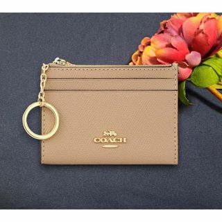 コーチ(COACH)の[コーチ COACH] レディース カードケース・パスケース ベージュ系(コインケース)