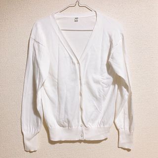 ユニクロ(UNIQLO)のUNIQLO ユニクロ UVカーディガン 白 レディース(カーディガン)