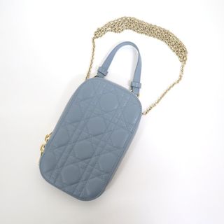 クリスチャンディオール(Christian Dior)の【Christian Dior】レディディオール フォンホルダー ショルダーポーチ S0872ONMJ クラウドブルー ラムスキン M81B/tm08561ar(ポーチ)