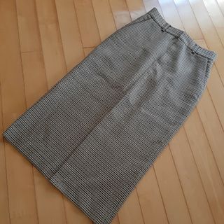 ザラ(ZARA)のZARA チェック柄タイトスカート(ロングスカート)